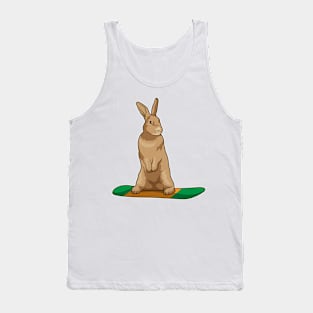 Rabbit as Snowboarder with Snowboard Tank Top